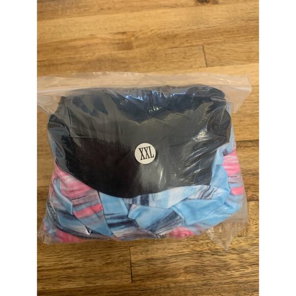 NEW WOMEN'S 2 PIECE TANKINI COLOR BLOCK STRIPE W/ BOY SHORTS & TUMMY CONTROL XXL - Picture 8 of 8